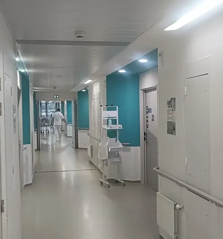 Patiente en consultation de Rhumatologie au Centre Hospitalier de Carcassonne
