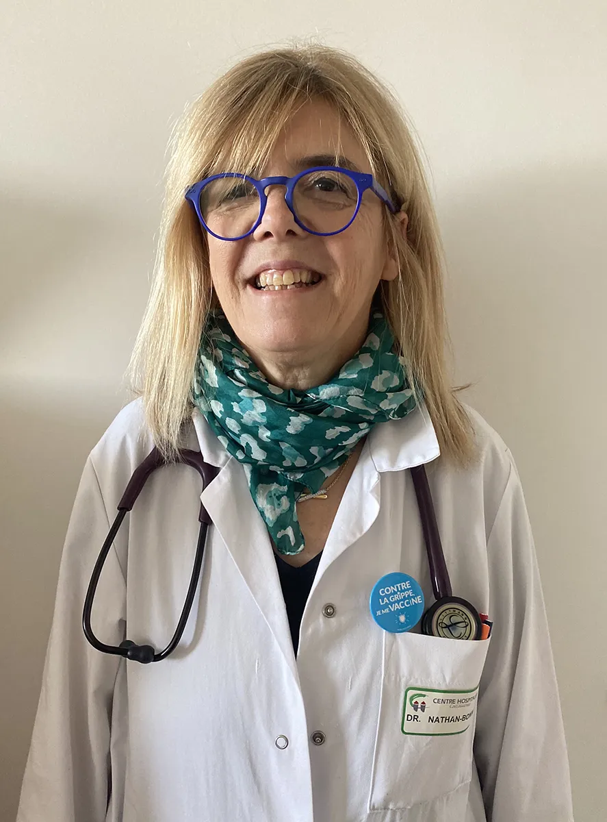Docteur Frédérique NATHAN-BONNET, chef de pole, endocrinologue et gériatre au CH de Carcassonne