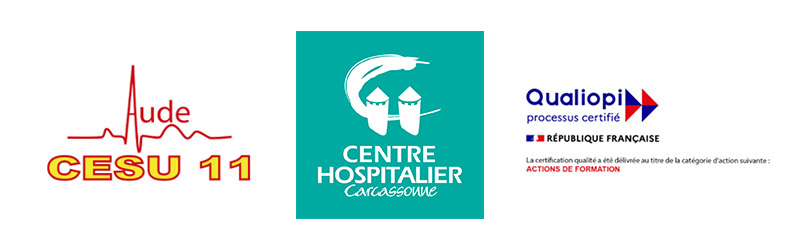 logo CESU 11 centre hospitalier de Carcassonne et Qualiopi