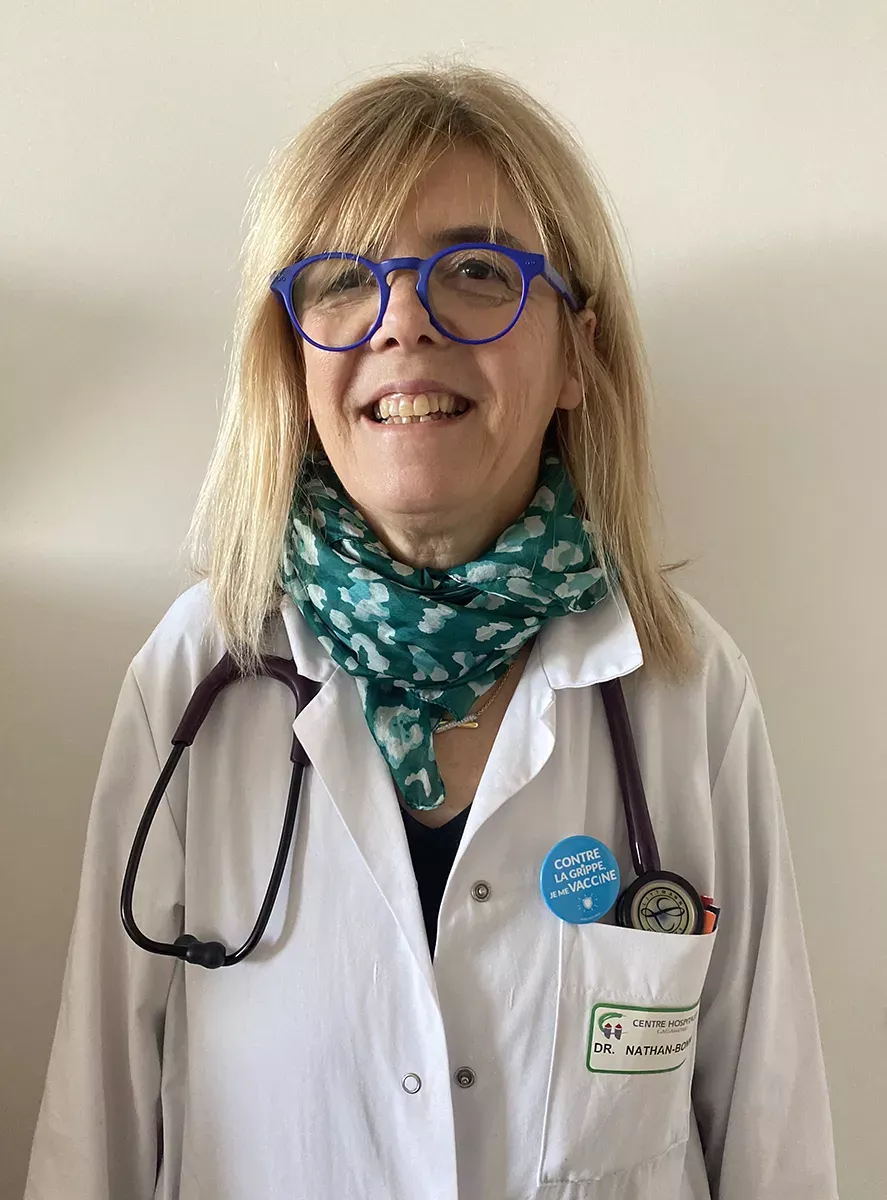 Docteur Frédérique NATHAN-BONNET, chef de pole, endocrinologue et gériatre au CH de Carcassonne